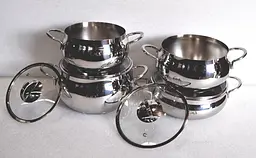 Набір посуду O.M.S. Collection 1006-S Silver 8 предметів - мініатюра 6