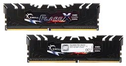 Оперативна пам'ять G.Skill 16GB (2x8GB) DDR4 3200MHz Flare X Black (F4-3200C16D-16GFX)