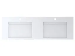 Умивальник Miraggio AGNESS 1500 (0000151) Miramarble, Глянцевий, Накладний/Врізний, Білий - мініатюра 4
