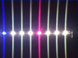 Занурювальний світильник для акваріума Xilong T4-40E LED 5.5 Вт біло-синьо-рожевий 35 см - мініатюра 3
