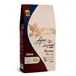 Повнораціонний корм для котят How Meow Adult Kitten з куркою 15кг