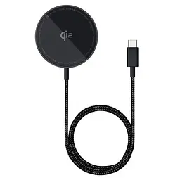 Бездротовий ЗП Baseus Simple Mini4 Air Magnetic Wireless Charger Qi2 15W чорний P10278200111-00