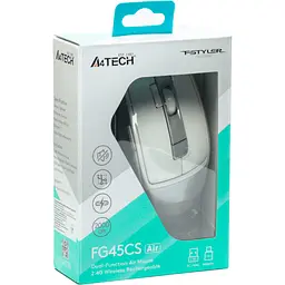 Миша A4Tech Fstyler FG45CS Air (Silver White) - мініатюра 9