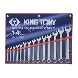 Набір ріжково-накидних ключів KING TONY 10-32 мм 14 шт 1214MR01