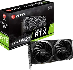 Відеокарта GeForce RTX 3070 8GB MSI Ventus 2X OC (RTX 3070 VENTUS 2X OC) Б/В
