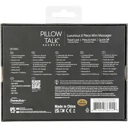 Вібромасажер Pillow Talk Secrets Desires 6-Piece Mini Massager Set - Navy - мініатюра 12