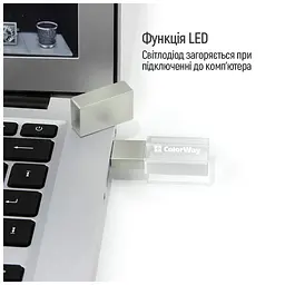 USB флеш накопичувач ColorWay 32GB 3.0 Transparent (CW-USBCL32) - мініатюра 11