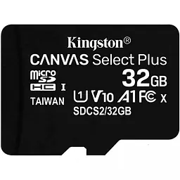 Карта пам'яті Kingston microSDXC 32GB Canvas Select Plus A1 C10 + SD адаптер [SDCS2/32GB] [47069] - мініатюра 3