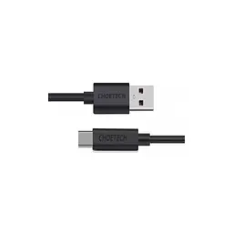 Дата кабель USB 2.0 AM to USB-C 3.0m 18W PVC black Choetech (AC0004-BK) - мініатюра 2
