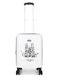 Валіза Малий (S) Полікарбонат під Ручну поклажу Airtex 960 Notre Dame 35 л 54x35x20 см Білий - мініатюра 2