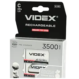 Акумулятори Videx HR14 C 3500mAh double blister 2 шт. (HR14/3500/2DB)