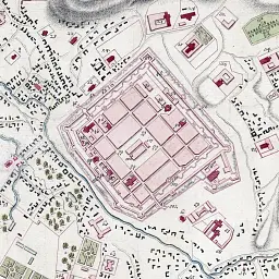 Інтер'єрна картина Львів, карта міста 1770 року, Україна, історія, інтер'єрний декор, 72×106 см (id7059) - мініатюра 4