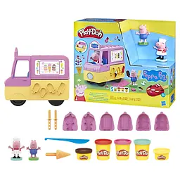 Ігровий набір для творчості з пластиліном Play-Doh Машинка з морозивом Свинки Пеппи (F3597) - мініатюра 4