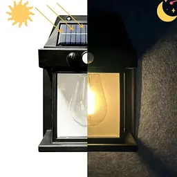 Сонячна лампа SOLAR WALL LAMP K-888 3 режими LED вуличний світильник для двору та фасаду - мініатюра 4