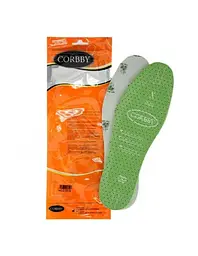 Вирізні устілки Corbby Aloe Vera - м'які латексні, з екстрактом алое вера, антибактеріальні, 35–46 - мініатюра 2