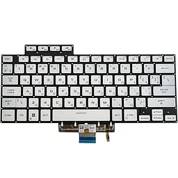 Клавіатура для ноутбука ASUS (GA503 series) ukr білий без фрейма подсветка клавиш (RGB)