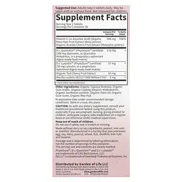 Кверцетин Dr. Formulated Quercetin Drop Uric Acid 500 mg 60 таблеток Garden of Life vit0005763 - миниатюра 2
