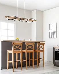 Підвісний світильник, люстра Goldlux 334220 Melisa LED 1x35W 4000K 4900Lm IP20 бежевий - мініатюра 2