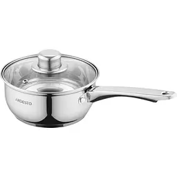 Ківш Ardesto зі скляною кришкою Gemini Gourmet Aosta 1.2л нержавіюча сталь kuh0014708