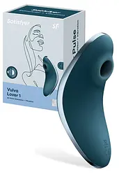 Вібратор Satisfyer Vulva Lover 1 Вакуумний, 12х5.4 см синій - мініатюра 6
