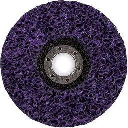 Диск зачисний NovoAbrasive 125мм 6мм 22,23мм з нетканого матеріалу фіолетовий