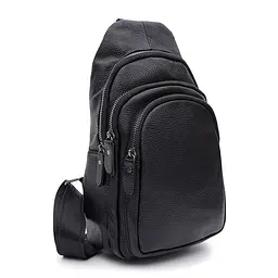 Чоловічий рюкзак шкіряний Keizer K14036bl-black