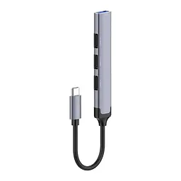 Концентратор ColorWay USB-C 4-в-1 USB2.0х3/USB3.0 (CW-HUB04) - мініатюра 6