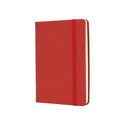 Книга записна Optima Magic А6, тверда обкладинка, гумка, білий блок, лінія, червона (O20388-03)