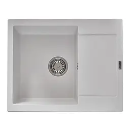 Кухонна мийка Zerix ZS-6250S-01 white ZX4587, Білий матовий