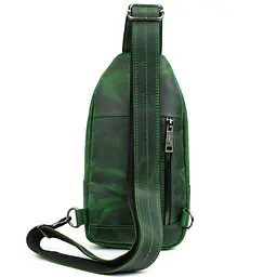Модный рюкзак слинг на одну шлейку зеленый TARWA 17х7х33.5 см sum0028431 - миниатюра 6
