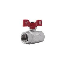 Кран кульовий SD Forte 3/4" ВР для води (метелик) SF602W20 - мініатюра 1
