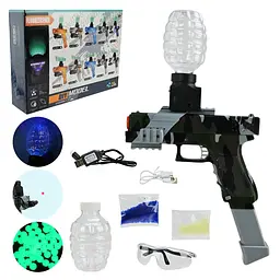 Гелевий бластер з UV-підсвічуванням та лазерним прицілом Diy Model, камуфляж (RS00-4)