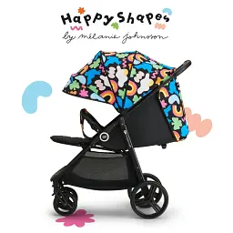 Прогулянкова коляска Kinderkraft Grande Plus Happy Shapes - мініатюра 6