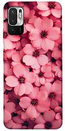Чохол Demsky Pink flowers для Xiaomi Redmi Note 10 5G