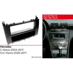 Перехідна рамка Mercedes-Benz C-klasse, CLC-klasse, G-klasse ACV 281190-16 - мініатюра 4