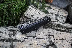 Багатофункціональний ніж Ruike Trekker LD21-B, (8.5 см) 12C27 / G10 чорний, 12 інстр. - мініатюра 3