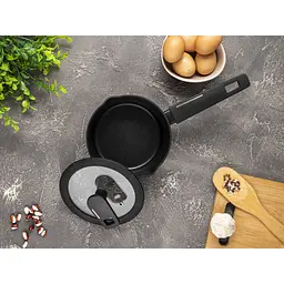 Ківш Krauzer Eco Line, з кришкою, з двома обідками, 16 см, 1,2 л (78128) - мініатюра 9