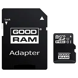Карта пам'яті GoodRam MicroSDHC 32GB UHS-I Class 10 + SD-adapter (M1AA-0320R12)