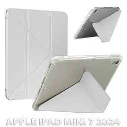 Чохол до планшета BeCover Ultra Slim Origami Transparent Apple iPad Mini 7 2024 Gray (712935) - мініатюра 2