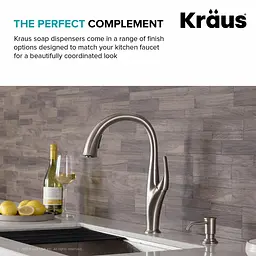 Дозатор для миючого засобу Kraus KSD-80CH, Хром - мініатюра 6