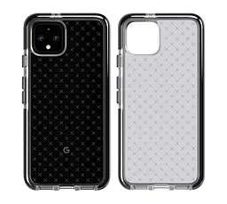 Протиударний чохол з антимікробним покриттям Tech21 Evo Check для Google Pixel 4 Smokey Black - мініатюра 2