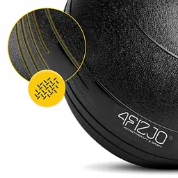 Слембол (медичний м'яч) для кросфіту 4FIZJO Slam Ball 15 кг Black (P-5907739315458) - мініатюра 6