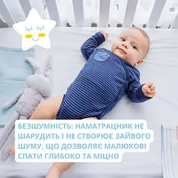 Наматрацник водонепроникний дитячий Papaella з бортом та резинками по кутках 60х120х15 см (8000035490) - мініатюра 10