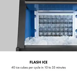 Уживані Професійна машина для виробництва льоду льодогенератор Klarstein Glacial XL сріблястий (10035830) - мініатюра 3