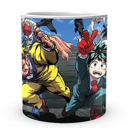 Кухоль GeekLand Моя геройська академія My Hero Academia Герої біжать зі сходів MHA 02.525 330 мл білий - мініатюра 2