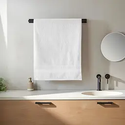 Рушник для обличчя 50x95 см котоновий білий Colorful Home - мініатюра 3
