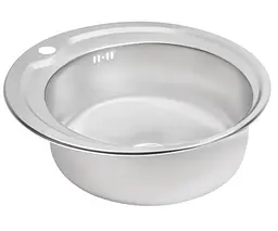Кухонна мийка Brinex 510-D 0.8 мм, врізна BRIN510SAT08 - мініатюра 3