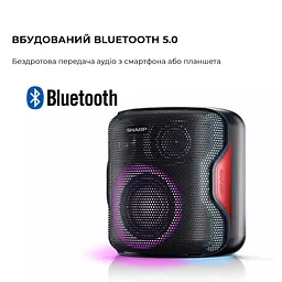 Портативна акустика Sharp PS-921(BK) - мініатюра 4