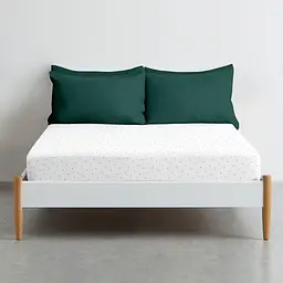Простирадло Cosas на резинці 90х200 mini dots cs7, зелений (DropGreenWhite_90x200x20) - мініатюра 3