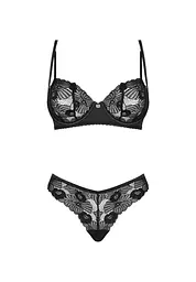 Комплект білизни Obsessive Serena Love XL/XXL чорний - мініатюра 5
